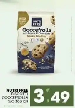 Sisa Nutri Free biscotti goccefrolla offerta