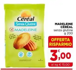 Gran mercato Madeleine Céréal senza glutine offerta