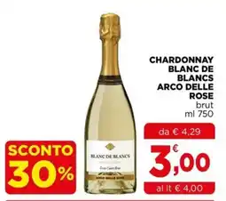 Gran mercato Chardonnay Blanc de Blancs Arco delle Rose offerta