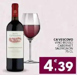Sisa Ca'Vescovo Vino Rosso Cabernet Sauvignon offerta