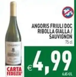 Pim Supermercati Angoris Friuli Doc Ribolla Gialla / Sauvignon offerta
