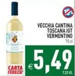 Pim Supermercati Vecchia Cantina Toscana IGT Vermentino offerta
