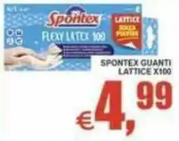 Pewex Spontex guanti lattice x100 offerta