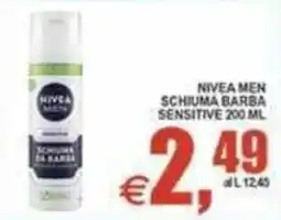 Pewex Nivea Men schiuma barba sensitive offerta