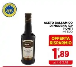 Gran mercato Aceto balsamico di Modena Ponti offerta