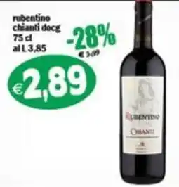 Il Castoro Supermercati Rubentino chianti docg offerta