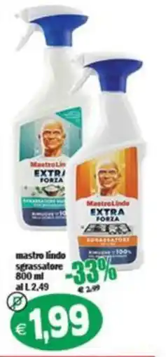 Il Castoro Supermercati Mastro Lindo sgrassatore offerta