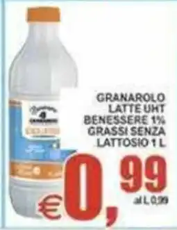 Pewex Granarolo latte UHT benessere 1% grassi senza lattosio offerta