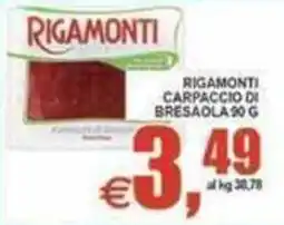 Pewex Rigamonti carpaccio di bresaola offerta