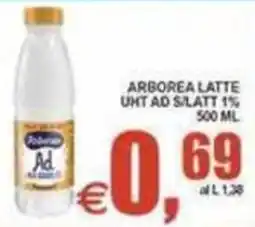 Pewex Arborea latte UHT Ad Silatt 1% offerta