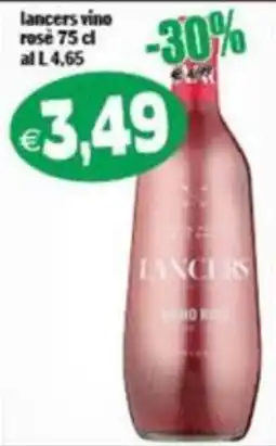 Il Castoro Supermercati Lancers vino rosé offerta