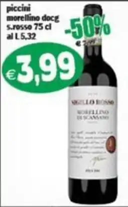 Il Castoro Supermercati Piccini morellino docg s.rosso offerta
