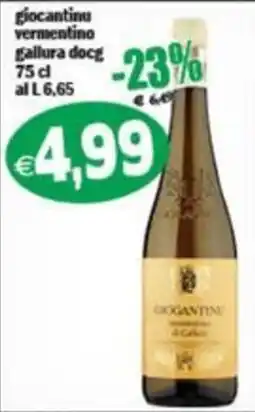 Il Castoro Supermercati giocantinu vermentino gallura docg offerta