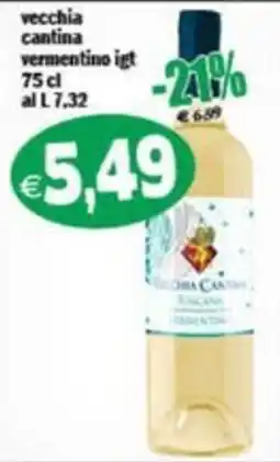 Il Castoro Supermercati vecchia cantina vermentino igt offerta