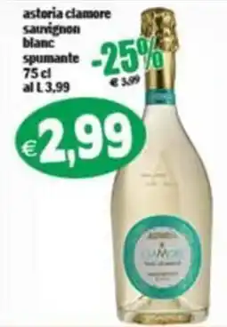 Il Castoro Supermercati Asteria Ciamore Sauvignon Blanc Spumante offerta