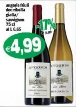 Il Castoro Supermercati Angoris friuli doc ribolla gialla/sauvignon offerta