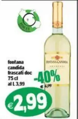 Il Castoro Supermercati fontana candida frascati doc offerta