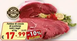 Ipercarni Fettine di coscio di scottona offerta