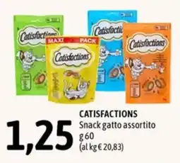 Madis Catisfactions Snack gatto assortito offerta