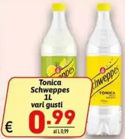 Ipercarni Tonica Schweppes offerta