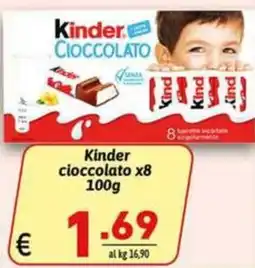 Ipercarni Kinder cioccolato offerta