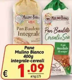 Ipercarni Pane Mulino Bianco integrale-cereali offerta