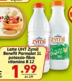 Ipercarni Latte UHT Zymil Benefit Parmalat offerta
