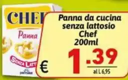 Ipercarni Panna da cucina senza lattosio Chef offerta