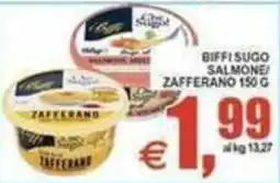 Pewex Biffi sugo salmone zafferano offerta
