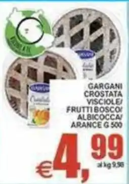 Pewex Gargani crostata vischiole/ frutti bosco/ albicocca/ arance offerta