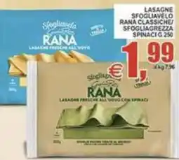 Pewex Lasagne fresche all'uovo con spinaci Rana offerta