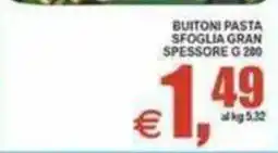 Pewex Buitoni pasta sfoglia gran spessore offerta