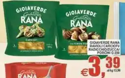 Pewex Gioiaverde Rana ravioli carciofo radicchio/zucca porcini offerta