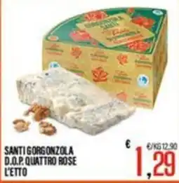 Supermercati EffePiù Santi Gorgonzola D.O.P. Quattro Rose offerta