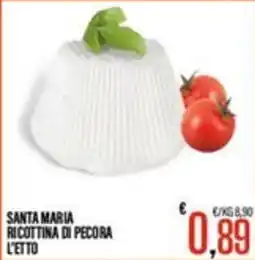 Supermercati EffePiù Santa Maria ricottina di pecora offerta