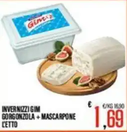 Supermercati EffePiù Invernizzi Gim Gorgonzola + Mascarpone offerta