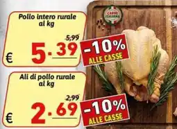 Ipercarni Pollo intero rurale offerta