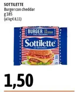 Madis Burger con cheddar Sottilette offerta