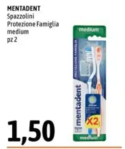 Madis Mentadent spazzolini protezione famiglia medium offerta