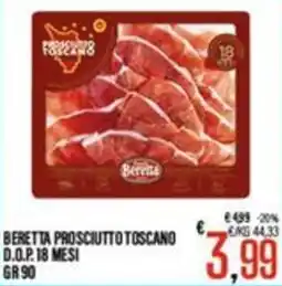 Supermercati EffePiù Beretta Prosciutto Toscano offerta
