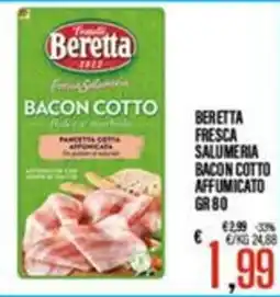 Supermercati EffePiù Beretta bacon cotto affumicato offerta