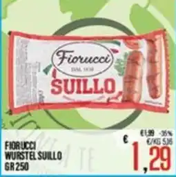 Supermercati EffePiù Fiorucci würstel suillo offerta