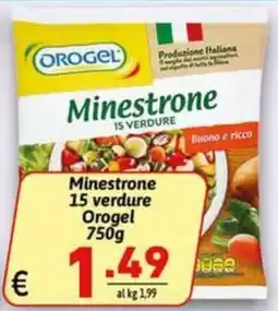 Ipercarni Minestrone 15 verdure Orogel offerta