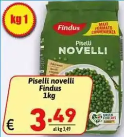 Ipercarni Piselli novelli Findus offerta