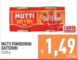 Pim Supermercati Mutti pomodorini datterini offerta