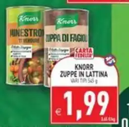 Pim Supermercati Knorr zuppe in lattina offerta