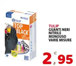 Il Centro Superstore Tulip guanti neri nitrile offerta