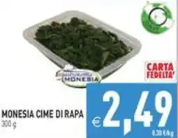 Pim Supermercati Monesia cime di rapa offerta