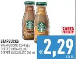 Pim Supermercati Starbucks Frappuccino Coffee offerta