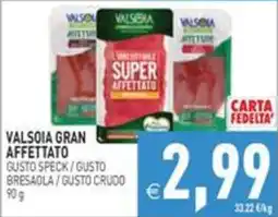 Pim Supermercati Valsoia gran affettato offerta